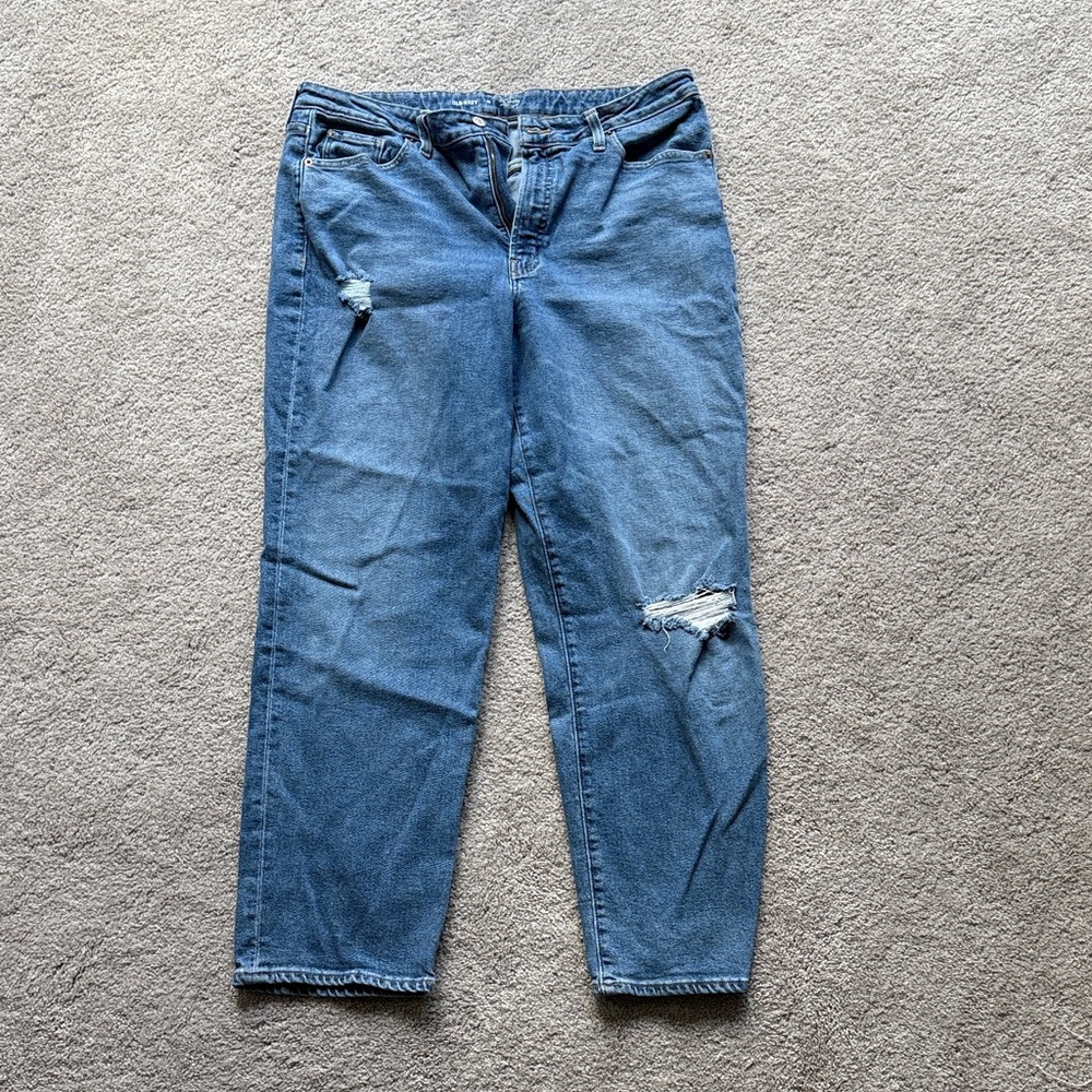 Old Navy Classic Blue Boyfriend Jeans